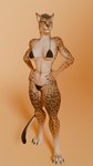 3d_(artwork) 4k 9:16 abs absurd_res anthro bikini breasts clothing digital_media_(artwork) felid feline female hair hi_res looking_at_viewer mammal smile solo standing swimwear triangle_bikini two-piece_swimsuit under_boob vulgarvictor