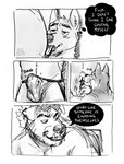 absurd_res anal anthro anus big_butt bulge butt canid canine canis clothing comic conditional_dnp dialogue dickarmdaryl dog_daryl_(dickarmdaryl) domestic_dog duo english_text extreme_size_difference hi_res jockstrap larger_male male male/male mammal micro oral pitador profanity rimming sex size_difference text traditional_media_(artwork) underwear