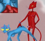 after_sex all_fours anthro balls bodily_fluids breasts cartoon_network close-up courage_the_cowardly_dog cum cum_in_pussy cum_inside cum_string duo erection felid female fergurina genital_close-up genital_fluids genitals hi_res holding_butt humanoid_genitalia humanoid_penis illegaleel katz_(courage_the_cowardly_dog) male male/female mammal penetration penis pussy sex sound_effects sweat the_dirdy_birdy vaginal vaginal_penetration