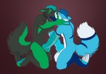 2018 abdominal_bulge anthro balls big_balls big_penis black_body black_fur blue_body blue_fur blue_hair bodily_fluids canid canine claws collar digital_media_(artwork) duo erection eyes_closed fisting fox french_kissing fur genital_fluids genitals green_body green_fur hair huge_penis humanoid_genitalia humanoid_penis hybrid_genitalia hybrid_penis kibawo_sora kissing kneeling knot knotted_humanoid_penis knotted_penis long_claws longblueclaw male male/male male_penetrated male_penetrating male_penetrating_male mammal mutual_fisting mutual_penetration mutual_unusual_fisting mutual_unusual_penetration mutual_urethral mutual_urethral_fisting mutual_urethral_penetration pawpads penetration penis precum pura_amos sex simple_background tail tongue unusual_fisting unusual_penetration urethral urethral_fisting urethral_penetration vein white_body white_fur