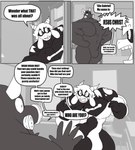 absurd_res anthro big_muscles big_pecs bovid bulge caprine comic duo english_text gabriel_(parttimeyeen) goat hi_res horn huge_muscles huge_pecs huge_thighs hyper hyper_muscles male mammal mask muscular muscular_anthro muscular_arms muscular_legs muscular_male muscular_thighs parttimeyeen_(artist) pecs superhero text thick_thighs tox_(parttimeyeen)