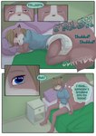 2015 anthro babystar biped bodily_fluids clean_diaper clothed clothing comic crying detailed_background dialogue diaper digital_media_(artwork) english_text eyes_closed female fur gemma_polson hair hi_res lying mammal onomatopoeia rodent sciurid shirt sitting sobbing solo sound_effects suitting tears text topwear tree_squirrel wearing_diaper wetness_indicator