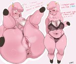 alpaca animal_crossing anthro anus big_breasts big_butt blush bra breasts butt camelid cheating_wife clothing female fingers fur genitals hair hi_res hooved_fingers hooves infidelity kentowan lingerie mammal navel nintendo nude panties pink_body pink_fur pink_hair plump_labia presenting presenting_hindquarters pussy reese_(animal_crossing) slightly_chubby slightly_chubby_anthro slightly_chubby_female solo thick_thighs translucent translucent_clothing underwear