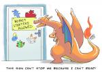 2019 ambiguous_gender arthur_(series) charizard dialogue digital_media_(artwork) door dragon english_text feral fire generation_1_pokemon generation_8_pokemon grookey hands_on_hips humor meme mythological_creature mythological_scalie mythology nintendo parody pokemon pokemon_(species) reptile scalie scorbunny sign signature simple_background sobble solo starter_trio tail text that_sign_wont_stop_me tomycase white_background