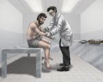Rating: s
ID: 770758
Date: 2015-11-19 03:49:42 -0500
Status: active
Score: 34
2015 5:4 beard brown_hair clipboard clothed clothed_male clothing doctor doctor's_office door duo examination_table eyewear facial_hair furniture glasses hair holding_object holding_syringe human imminent_transformation injection inside lykanos male mammal metal_table not_furry on_table patient pre-transformation sabretoothed_ermine science sitting sitting_on_table standing syringe table topless topless_male transformation_through_injection underwear underwear_only post #770758