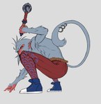 Rating: s
ID: 5600350
Date: 2025-05-26 17:12:25 -0400
Status: active
Score: 5
anthro athletic athletic_male black_sclera bottomwear clothing epic_games footwear fortnite furgonomics furry-specific_piercing grey_body haplorhine hi_res japanese_macaque kozaru_(fortnite) looking_at_viewer loosha_mon macaque male mammal monkey muscular muscular_male old_world_monkey pants piercing primate red_body red_skin shoes solo tail tail_piercing weapon yellow_eyes post #5600350