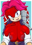 anthro archie_comics areola big_breasts black_nose breast_grab breasts clothed clothing duo echidna female gloves grabbing_both_breasts hair hand_on_another's_breast hand_on_breast handwear hi_res huge_breasts lien-da looking_at_viewer male male/female mammal monotreme nipples open_clothing open_mouth open_shirt open_topwear pink_eyes pink_hair red_areola red_nipples sega shirt solo_focus sonic_the_hedgehog_(archie) sonic_the_hedgehog_(comics) sonic_the_hedgehog_(series) sonicguru topwear