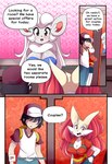 anthro braixen bray_(lucyfercomic) breasts canid canine cinccina_(lucyfercomic) cinccino clothing comic cute_fangs english_text fangs female generation_5_pokemon generation_6_pokemon gloves group hair hair_over_eyes handwear hat headgear headwear hi_res human inner_ear_fluff lucyfercomic male mammal may_(pokemon) nintendo pokemon pokemon_(species) speech_bubble teeth text tuft