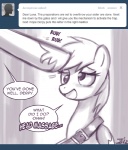 2012 black_and_white derpy_hooves_(mlp) dialogue duo english_text equid equine feathered_wings feathers female feral friendship_is_magic hasbro john_joseco mammal monochrome my_little_pony mythological_creature mythological_equine mythology pegasus princess_celestia_(mlp) text tumblr wings