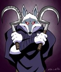 Rating: s
ID: 4437553
Date: 2023-11-26 12:37:19 -0500
Status: active
Score: 23
anthro arm_wraps black_clothing canid canine canis clothing crossed_arms death_(puss_in_boots) dreamworks dual_wielding facial_markings fur glowing glowing_eyes grey_body grey_fur head_markings hi_res holding_object holding_weapon looking_at_viewer male mammal markings melee_weapon menancing nikku_lunatique polearm poncho puss_in_boots_(franchise) red_eyes scythe solo weapon white_body white_fur wolf wraps post #4437553