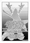 absurd_res anthro border comic dinosaur electric_guitar flying_v guitar hi_res jackson_guitars king_v_(jackson_guitars) male monochrome musical_instrument plucked_string_instrument prehistoric_species reptile scalie screentone silhouette solo special_thanks string_instrument taboo_tails_(copyright) terra_the_troodon_(character) text theropod troodon troodontid white_border white_crest_(artist)