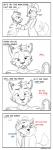 2016 accessory anthro canid canine canisfidelis comic dialogue digital_drawing_(artwork) digital_media_(artwork) doge dogelore english_text felid fur hair hair_accessory hair_tie hi_res humor leash male male/male mammal meme okami_wolf ponytail text vrock