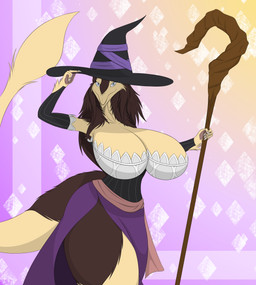 Rating: s
ID: 5573088
Date: 2025-05-15 00:13:43 -0400
Status: active
Score: 5
2020 absurd_res anthro big_breasts breasts brown_body brown_fur brown_hair brown_tail cane clothed clothed_anthro clothed_female clothing crosier digital_drawing_(artwork) digital_media_(artwork) female fur hair hat headgear headwear hi_res huge_breasts justmekenji kenari_neora kenari_neora_(justmekenji) long_hair magic magic_user mammal mythological_creature mythology scepter sergal solo tail tan_body tan_breasts tan_face tan_fur tan_tail thick_thighs wide_hips witch witch_costume witch_hat post #5573088