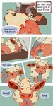 1:2 anus bestiality bottomwear circumcised clothed clothing comic dialogue duo eeveelution english_text erection fellatio feral feral_penetrated flareon floofyskydraws generation_1_pokemon genitals good_boy hi_res holding_penis human human_on_feral human_penetrating human_penetrating_feral humanoid_genitalia humanoid_genitalia_on_feral humanoid_penis humanoid_penis_on_feral interspecies kneeling licking looking_at_genitalia looking_at_penis male male/male male_on_feral male_penetrated male_penetrating male_penetrating_male mammal nintendo open_bottomwear open_clothing open_pants oral oral_penetration pants penetration penile penis penis_lick pokemon pokemon_(species) pokemon_speak pokephilia rear_view sex simple_background sitting text tongue