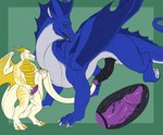 2019 4_balls anthro anthro_on_feral anthro_penetrating anthro_penetrating_feral armomen balls bestiality biped blue_body bodily_fluids claws conditional_dnp countershading digital_drawing_(artwork) digital_media_(artwork) digitigrade dragon duo erection feral feral_penetrated fin firondraak frill_(anatomy) frill_ridge genital_fluids genitals green_eyes head_crest head_frill hi_res horn internal knot long_tail looking_down male male/male male_penetrated male_penetrating male_penetrating_male markings membrane_(anatomy) membranous_frill membranous_wings monotone_background multi_balls multi_genitalia mythological_creature mythological_scalie mythology nude open_mouth penetration penile penile_penetration penis penis_in_penis quadruped raised_foot raised_leg scales scalie sex signature simple_background smile striped_markings stripes tail tail_genitals tail_penis tongue tongue_out unusual_anatomy unusual_genitalia_placement unusual_penis_placement unusual_tail urethral urethral_penetration virion_stoneshard white_body white_claws wings yellow_body yellow_claws yellow_markings yellow_scales