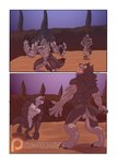 absurd_res battle bodily_fluids canid canine canis comic duo fight heartlessfang hi_res male mammal muscular mythological_canine mythological_creature mythology nude patreon patreon_logo text url werecanid werecanine werecreature werewolf werewolf_wednesday wolf