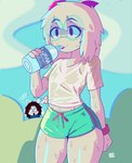 Rating: q
ID: 5542388
Date: 2025-05-01 17:56:19 -0400
Status: active
Score: 49
2024 2_horns 4_fingers anthro beverage black_hair blush blush_lines bodily_fluids bottle bottomwear bovid bracelet caprine clothing container deltarune domestic_cat drinking_water duo english_description english_text exclamation_point eyebrow_through_hair eyebrows eyewear felid feline felis femboy fingers fur glasses goat goofy_horns green_bottomwear green_clothing green_eyewear green_glasses green_shorts hair heart_symbol hi_res holding_beverage holding_bottle holding_container holding_object horn jewelry male mammal open_mouth outside pink_bracelet pink_eyes pink_horn ralsei round_glasses shirt shorts speech_bubble standing sweat sweaty_arms sweaty_face sweaty_legs sweaty_thighs temmie_(undertale) text topwear translucent translucent_hair undertale undertale_(series) water_bottle wearing_glasses wet wet_clothing wet_shirt wet_topwear white_body white_clothing white_fur white_hair white_shirt white_topwear wide_eyed post #5542388