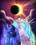 Rating: s
ID: 2535614
Date: 2020-12-20 04:15:05 -0500
Status: active
Score: 30
absurd_res crown duo eclipse equid equine female friendship_is_magic hasbro headgear hi_res horn mammal my_little_pony mythological_creature mythological_equine mythology princess_celestia_(mlp) princess_luna_(mlp) sky stellarway tiara winged_unicorn wings post #2535614