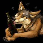 1:1 2016 alcohol alpha_channel ambiguous_gender beverage black_body black_claws black_eyes black_fur black_nose black_pawpads bottle brown_body brown_fur bust_portrait canid canine canis claws container coyote cross-popping_vein digital_media_(artwork) drunk feral fur holding_bottle holding_container holding_object icon kenket licking looking_aside mammal multicolored_body multicolored_fur pawpads paws pink_tongue portrait reaction_image side_view simple_background smile solo sticker substance_intoxication tan_sclera toe_claws tongue tongue_out transparent_background white_body white_fur wine_bottle yellow_sclera