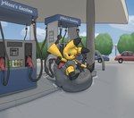 anthro anthrofied big_diaper black_boots black_clothing black_footwear black_sclera bodily_fluids boots car clean_diaper clothed clothing colored diaper diaper_fetish diaper_inflation diaper_squish diapersuit digital_drawing_(artwork) digital_media_(artwork) footwear gas_pump gas_station gasoline generation_1_pokemon genital_fluids hi_res latex latex_clothing latex_skinsuit male mammal nintendo onomatopoeia outside paru_(parumpee) parumpee pikachu plant pokemon pokemon_(species) pokemorph rodent rubber_clothing shoes skinsuit sky smug_grin solo sound_effects text tight_clothing tree vehicle wearing_diaper yellow_body