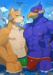 Rating: e
ID: 5251422
Date: 2024-12-18 19:06:37 -0500
Status: active
Score: 28
2024 abs absurd_res anthro armor avian beak big_bulge blue_body bodily_fluids bulge bulge_frottage canid canine city clothed clothing destruction detailed_bulge duo falco_lombardi fist fox fox_mccloud genital_outline green_eyes headgear helmet hi_res macro male mammal muscular muscular_anthro muscular_male nintendo nipples non-mammal_nipples nyarusanlove orange_body pecs sea ship speedo star_fox sweat swimwear tail topless vehicle water watercraft post #5251422