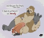 Rating: e
ID: 5415410
Date: 2025-03-06 04:20:58 -0500
Status: active
Score: 72
anthro avian balls big_balls bird cock_transformation curling_toes dialogue duo feet genitals malaki male male/male mammal mid_transformation owl partial_transformation procyonid raccoon transformation post #5415410