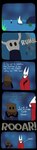 absurd_res ambiguous_gender anthro arthropod cloth_(hollow_knight) clothed clothing comic dialogue digital_media_(artwork) duo english_text female hi_res hollow_knight hornet_(hollow_knight) insect long_image size_difference soiledvessels solo tall_image team_cherry text the_knight_(hollow_knight) topwear vessel_(species)