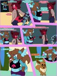 3:4 absurd_res anthro anthro_on_feral bestiality big_butt blue_body blue_fur brown_body brown_fur brown_hair butt canid canine chibi_(chibitay) chibitay eevee english_text felid feline female feral fur generation_1_pokemon generation_4_pokemon hair hi_res interspecies lucario male male/male mammal nintendo oral oral_penetration penetration pokemon pokemon_(species) pokemon_speak pokemon_trainer pokephilia red_body red_fur text translynx