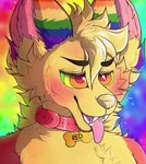 ahegao animated animated_png anthro canid canine collar hi_res hypnosis hypnotic_eyes jacobart lgbt_pride looking_pleasured male mammal mind_control multicolored_ears open_mouth pride_color_ears pride_colors rainbow_background rainbow_pride_colors red_kitters ringed_eyes short_playtime simple_background six-stripe_rainbow_pride_colors solo tongue tongue_out