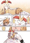 absurd_res adopted_(lore) adopted_son_(lore) adoptive_mother_(lore) age_regression bed biped blonde_hair bodily_fluids bottomwear braixen breasts clothing comic crying duo faceless_character faceless_human faceless_male female fur furniture generation_6_pokemon hair hand_on_another's_head hi_res hug human interspecies lemonbizate looking_pleasured male mammal mother_(lore) mother_and_child_(lore) mother_and_son_(lore) nintendo orange_body orange_fur parent_(lore) parent_and_child_(lore) parent_and_son_(lore) pokemon pokemon_(species) red_body red_fur size_difference son_(lore) tears topwear waking_up