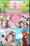 amber_(fuf) ambiguous_gender animal_genitalia anthro balls brown_eyes chansey closed_smile comic detailed_background eeveelution english_text eyes_closed female fennekin feral fishing fishing_rod fuf generation_1_pokemon generation_4_pokemon generation_5_pokemon generation_6_pokemon generation_7_pokemon genitals glaceon group heart_symbol hi_res human jolteon kyra_(fuf) liam_(fuf) lycanroc male mammal midnight_lycanroc mouth_closed nintendo open_mouth open_smile pink_eyes pokemon pokemon_(species) rattata red_eyes rita_(fuf) ruffy_(fuf) sandshrew scratchy_(fuf) servine sheath smile steele_(fuf) text yellow_eyes