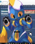 2018 4:5 android anthro blue_body browser censor_bar censored crossgender cursor dated desktop digital_creature digital_media_(artwork) domestic_cat e621 escape_from_tarkov esix felid feline felis ftm_crossgender genitals google google_chrome hi_res ineffective_censorship internet_explorer korean_text machine male mammal mascot microsoft microsoft_windows mouse_cursor open_mouth origin_(electronic_arts) penis presto_(artist) pupils robot signature slit_pupils solo steam_(software) text tumblr twitter valve website window_(computing) windows_10 windows_media_player yellow_nose yellow_penis yellow_sclera youtube