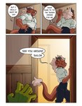 absurd_res anthro clothing comic duo english_text hi_res humanoid kobold male orc scalie shelbyyorda text