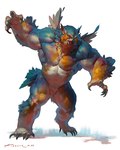 2023 4:5 anthro areola avian barazoku beak bear biceps biped bird digital_media_(artwork) dungeons_and_dragons feathered_wings feathers hasbro hi_res hybrid male mammal muscular muscular_anthro muscular_male muscular_thighs navel nipples nude owl owlbear pecs quads solo taran_fiddler thick_thighs werecreature weretober wings wizards_of_the_coast