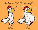 Rating: s
ID: 5579079
Date: 2025-05-17 15:40:42 -0400
Status: active
Score: 34
2024 anthro avian beak before_and_after belly big_belly biped bird breath briefs bulge chicken clothed clothing coco_(wizzdono) ellipsis galliform gallus_(genus) male monotone_background musclegut muscular natural_colors nipples orange_background overweight overweight_anthro overweight_male phasianid simple_background solo tail thick_outline toony underwear underwear_only watermark weight_gain white_body wizzdono post #5579079
