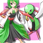 1:1 alternate_species avian beak bird clothing cosplay costume dress duo female feral generation_2_pokemon green_hair hair human humanized long_hair low_res mammal nintendo pokemon pokemon_(species) pokemon_costume ranphafranboise xatu