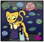 anthro border bound breasts comic dialogue digital_media_(artwork) english_text felid feline felis female fourball fuck_bench fur group hi_res katia_managan khajiit lol_comments mammal microsoft nipples nude prequel_adventure profanity speech_bubble text the_elder_scrolls white_border yellow_body yellow_fur