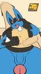 2d_animation 9:16 animated anthro balls blush bodily_fluids breath canid canine ceiling_cat dangermons duo erection flaccid foreskin generation_1_pokemon generation_2_pokemon generation_4_pokemon genital_fluids genitals hi_res low-angle_view lucario male male/male mammal meme nintendo onomatopoeia panting penis pikachu pokemon pokemon_(species) sex short_playtime simple_background sound_effects spying text thigh_sex typhlosion unretracted_foreskin worm's-eye_view