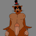 1:1 2d_animation animated animatronic anthro bear big_breasts big_penis black_eyes bouncing_breasts breasts brown_body brown_fur clothing dooyei eyelashes faceless_character faceless_male female five_nights_at_freddy's freddy_(fnaf) fur genitals glowing glowing_eyes grabbing_waist grey_background hand_on_butt hat headgear headwear hip_grab human machine male male/female mammal no_sound penis pupils robot round_ears scottgames sex sharp_teeth short_playtime simple_background simplistic teeth thigh_sex top_hat top_hat_only webm whiskers white_pupils wide_hips