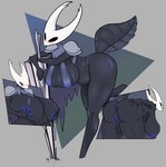 absurd_res anthro anus areola armor arthropod_abdomen atf_crossgender belly big_breasts bikini blue_anus blue_areola blue_insides blue_nipples blue_pussy blush breasts cloak clothed clothing crossgender dark_body dark_skin female genitals hand_on_breast hi_res holding_breast hollow_knight itf_crossgender leaning_on_object mature_female nail_(weapon) nipples notso00d4terri presenting presenting_anus presenting_pussy pussy sagging_breasts shoulder_guards shoulder_pads simple_background skimpy solo swimwear team_cherry the_knight_(hollow_knight) thick_thighs torn_clothing two-piece_swimsuit vessel_(species)