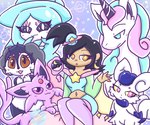 Rating: s
ID: 4859941
Date: 2024-06-17 15:09:47 -0400
Status: active
Score: 13
anthro black_hair blue_eyes blue_hair brown_body brown_eyes clothing eeveelution espeon female galarian_form galarian_rapidash generation_2_pokemon generation_6_pokemon generation_8_pokemon group hair hatterene hi_res human indeedee lewdchuu_(artist) mammal meowstic nintendo pokemon pokemon_(species) purple_body purple_eyes pyon_(lewdchuu) regional_form_(pokemon) shirt star_eyes topwear white_body post #4859941