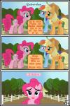 absurd_res applejack_(mlp) blonde_hair blue_eyes comic earth_pony equid equine female feral friendship_is_magic green_eyes group gutovi-kun hair hasbro hi_res horse mammal multicolored_hair my_little_pony mythological_creature mythological_equine mythology pegasus pink_hair pinkie_pie_(mlp) pony purple_eyes rainbow_dash_(mlp) rainbow_hair wings