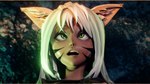 16:9 3d_(artwork) ahegao animal_humanoid biggreen brown_body comic digital_media_(artwork) eye_roll facial_markings felid felid_humanoid feline_ears female green_eyes hair head_markings hi_res humanoid looking_pleasured mammal mammal_humanoid markings meru_(biggreen) open_mouth penetration vaginal vaginal_penetration white_hair widescreen