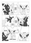 absurd_res ambiguous_gender annoyed attack black_and_white border comic dialogue dokuase duo ear_markings eeveelution english_text espeon eyes_closed facial_markings feral forehead_markings forked_tail fur generation_1_pokemon generation_2_pokemon greyscale happy hard_translated head_markings hi_res hug japanese_text leg_markings looking_at_hand markings monochrome multicolored_body multicolored_fur nintendo pointy_speech_bubble pokemon pokemon_(species) right_to_left ring_(marking) shocked simple_background smile speech_bubble standing tail tail_markings text third-party_edit translated translation_edit two_tone_body two_tone_fur umbreon unusual_anatomy unusual_tail white_background white_border wince