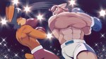 16:9 2024 abs absurd_res anthro biped bottomwear boxing boxing_gloves bun_bash clothing duo fight gary_(peculiart) handwear hare hi_res lagomorph leporid male mammal motion_lines muscular muscular_anthro muscular_male niko_(peculiart) peculiart rabbit shorts sport widescreen