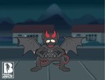 animated anthro dragon halloween henry_boom hi_res holidays male mr.brapion mythological_creature mythological_scalie mythology scalie short_playtime solo spooky_month