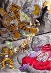 anthro bdsm better_late_than_never bound comic daigaijin dreamworks duo ellipsis felid female fight fire genitals kung_fu_panda male mammal master_tigress nude painting_(artwork) pantherine pussy red_eyes su_wu tail tiger traditional_media_(artwork) watercolor_(artwork)