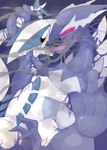 ambiguous_gender corruption duo generation_2_pokemon generation_3_pokemon hi_res legendary_pokemon lugia nintendo open_mouth pokemon pokemon_(species) red_eyes shadow_lugia shadow_pokemon slime spiral_eyes winte