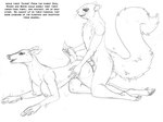 anal anal_penetration anthro arania arm_support balls bodily_fluids breasts butt deer doggystyle duo edwin_(arania) english_text female female_penetrated fluffy fluffy_tail forward_arm_support from_behind_position fur genitals greyscale hi_res hooves male male/female male_penetrating male_penetrating_female mammal monochrome nipples nude on_ground penetration penile penile_penetration penis penis_in_ass rodent roger_(arania) sciurid sex sweat tail tail_grab text tree_squirrel whiskers