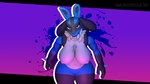 3d_(artwork) abstract_background absurd_res angry anthro big_breasts blue_body blue_fur breasts canid canine canis digital_media_(artwork) female fur generation_4_pokemon genitals hi_res huge_breasts looking_at_viewer lucario mammal muscular muscular_female nintendo nipples nude pokemon pokemon_(species) pussy red_eyes simple_background smokedsoul35 solo standing thick_thighs wallpaper wide_hips widescreen